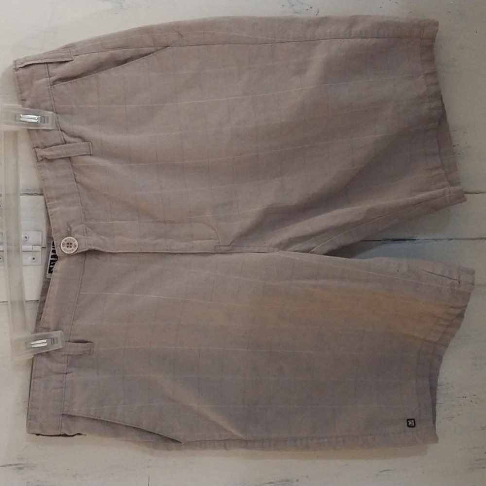 Micros Men's Tan Flat Front Shorts sz. 36